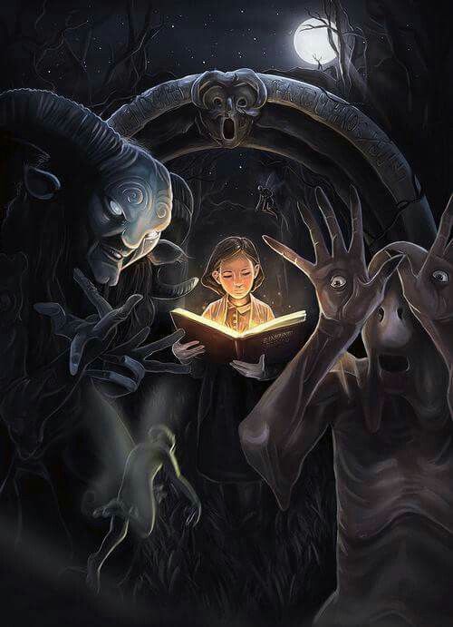Ofelia com livro labirinto do fauno -colecionando livros